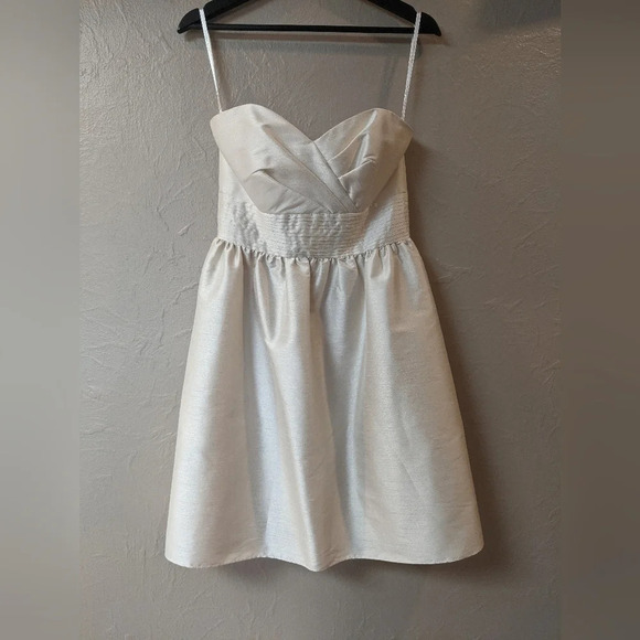 Alfred Sung Bridesmaid Cocktail Dress Style D540 Champagne size 4 - Picture 1 of 6